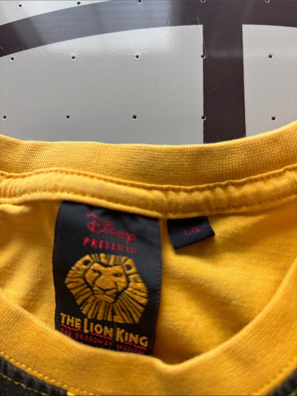 Disney Yellow and Black Lion Face Graphic Tee - Picture 3 of 4